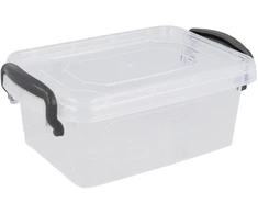 Lumarko Storage box with lid. transparent. 13 x 8.5 x 5 cm