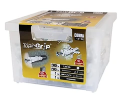 Cobra Įvarai GKP, 4 x 29 mm, plastikiniai, 200 vnt.