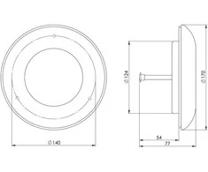 Difuzorius EUROPLAST KD125, D125