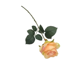 Dirbtinė gėlė. rožė Domoletti. oranžinė. 51 cm