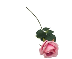 Dirbtinė gėlė. rožė Domoletti. rožinė. 51 cm