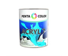 Dispersiniai dažai Pentacolor Acryl 7, balti, 1 l