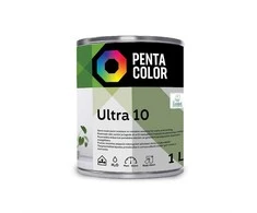 Dispersijas krāsa Pentacolor Ultra 10, balta, 1 l