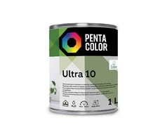 Dispersijas krāsa Pentacolor Ultra 10, balta, 1 l