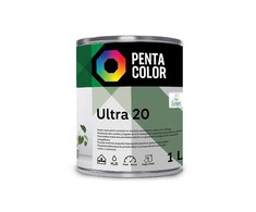 Dispersiniai dažai Pentacolor Ultra 20, balti, 1 l