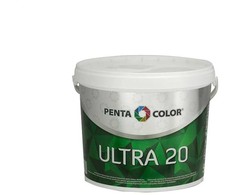 Dispersiniai dažai Pentacolor Ultra 20, balti, 3 l