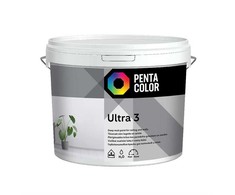 Dispersiniai dažai Pentacolor Ultra 3, balti, 3 l