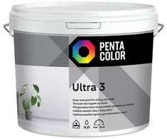 Dispersiniai dažai Pentacolor Ultra 3, balti, 3 l