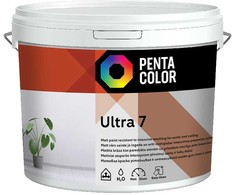 Dispersiniai dažai Pentacolor Ultra 7, balti, 5 l