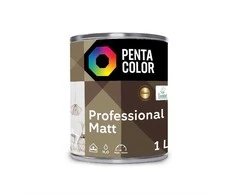 Pentacolor PROFESIONALŪS EMULSINIAI DAŽAI MATINIS Baltas