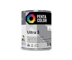Dispersiniai dažai Pentacolor Ultra 3, balti, 1 l