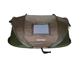 Dviguba palapinė Outliner RD-NT16-02, ruda/žalia, 240 cm x 145 cm x 95 cm