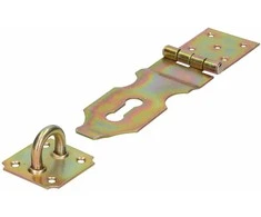 DMX Lankstas su užraktu ZZK 75, 175 x 75 x 55 x 2,0 mm, geltonai cinkuotas