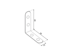 DMX Kampas FKW 20x20x13x2.0mm 4vnt
