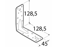 DMX Kampas KP9 128.5x128.5x45x2.5mm Armuotas