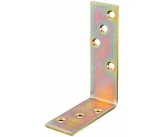 DMX Montavimo kampas, 120 x 80 x 35 x 4 mm, geltonai cinkuotas 10 vnt.