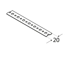 DMX Montažinė juosta TM5/25 20x0.9mm siaura 1m