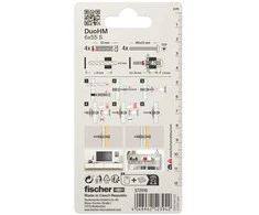 Tuščiavidurių konstrukcijų kaištis DuoHM 6x55 S PH TX, Fischer, 4 vnt.