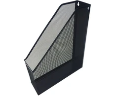 Vertikalus metalinis dokumentų laikiklis 682009, juodas