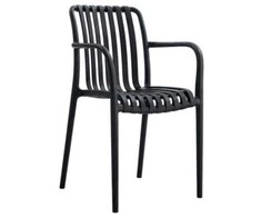 Domoletti Lauko kėdės LE GAC, juodos, 55,5 cm x 57,5 cm x 81 cm