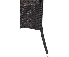 Domoletti TABLE FROM WICKER TEMPERED GLASS TOP