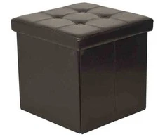Domoletti Puff B897B XYF2108B, rudas, 38 cm x 38 cm x 38 cm
