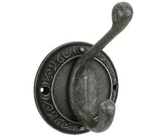 Domoletti HANGER 1 HOOK CH136AS AGED Sidabrinis
