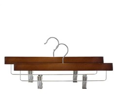 Domoletti WOODEN PANTS HANGER LST017 DARK 2PCS