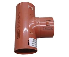 Wavin 126 x 126 mm 90 gr. PVC-drængrenrør