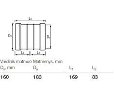 Dviguba mova lauko kanalizacijai Wavin, 160 mm