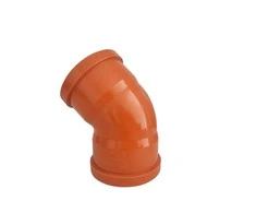 Dvimovė alkūnė lauko kanalizacijai Magnaplast, 110 mm, 45 °