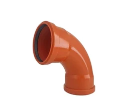 Dvimovė alkūnė lauko kanalizacijai Magnaplast, 110 mm, 87 °
