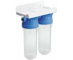 Dvigubas filtro korpusas USTM FS2 EMI 10" 1/2" jungtis
