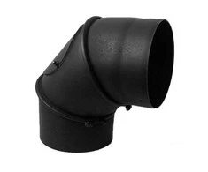 Dūmvada līkums Wadex, melna krās., 130 mm, 37 cm, 45 - 90 °