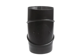 Dūmvada līkums Wadex, melna krās., 200 mm, 45 - 90 °