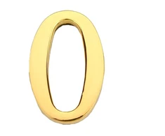 Durų numeris Haushalt GP-0, 4,5 cm x 2,8 cm, cinko, aukso spalvos.