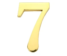 Durų numeris Haushalt GP-7, 4,5 cm x 2,8 cm, cinko, aukso spalvos.