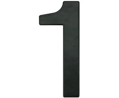 Durų numeris Haushalt MB-1, 14,5 cm, metalinės, juodos spalvos.