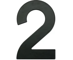Durų numeris Haushalt MB-2, 14,5 cm, metalinės, juodos spalvos.
