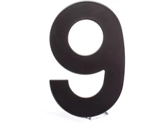 Durų numeris Haushalt MB-9, 14,5 cm, metalinės, juodos spalvos.