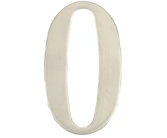 Durų numeris Haushalt SS-0, 6,2 cm x 3,5 cm, nerūdijantis plienas, nerūdijantis plienas