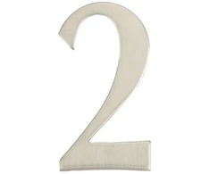 Durų numeris Haushalt SS-2, 6,2 cm x 3,5 cm, nerūdijantis plienas, nerūdijantis plienas