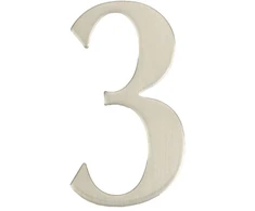 Durų numeris Haushalt SS-3, 6,2 cm x 3,5 cm, nerūdijantis plienas, nerūdijantis plienas