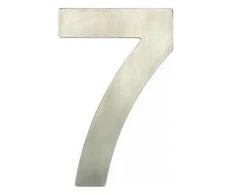 Durų numeris Haushalt SS-7, 6,2 cm x 3,5 cm, nerūdijantis plienas, nerūdijantis plienas