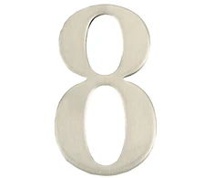 Durų numeris Haushalt SS-8, 6,2 cm x 3,5 cm, nerūdijantis plienas, nerūdijantis plienas