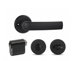 Door handle. outdoor MP MRO-06-35A B set. juodas
