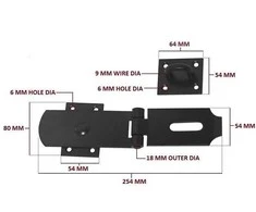 VDO DOOR LATCH OKKO GB-1506 Juodas