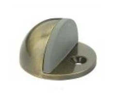 Durų atrama Haushalt DS013CC, 2,5 cm, skersmuo 4,5 cm, plastikas/guma/plienas, žalvaris
