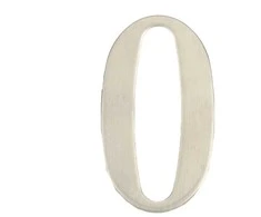 Durų numeris Haushalt SS-0, 6,2 cm x 3,5 cm, nerūdijantis plienas, nerūdijantis plienas