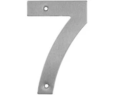 Durų numeris Haushalt SS-7, 14,5 cm x 9,5 cm, nerūdijantis plienas, nerūdijantis plienas